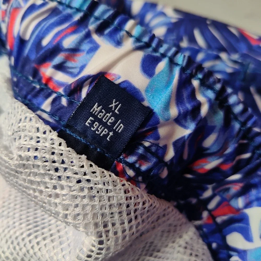 TAILORBYRD Men‎ Size XL Blue Leaf Allover Print Brief Lined 7